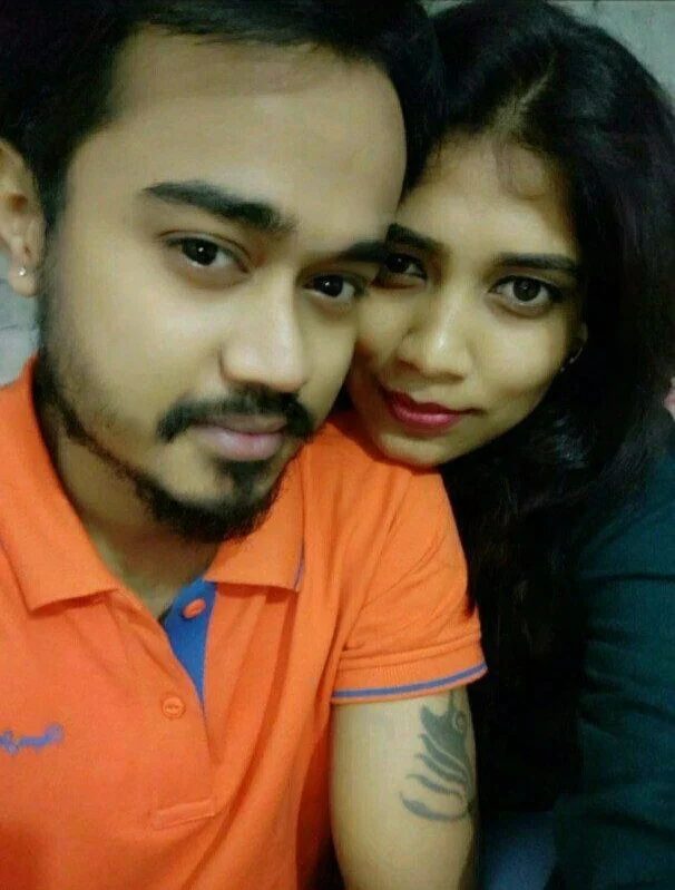 cute Indian lovers selfie